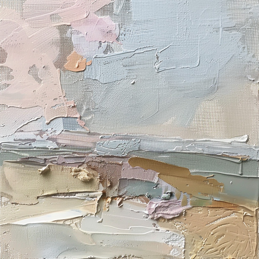 Close up of paint swatches