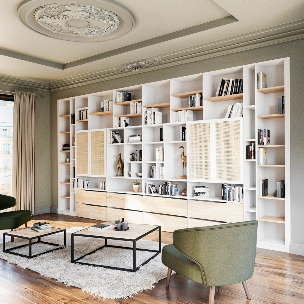 Bibliothèque sur mesure lr agencements Besançon