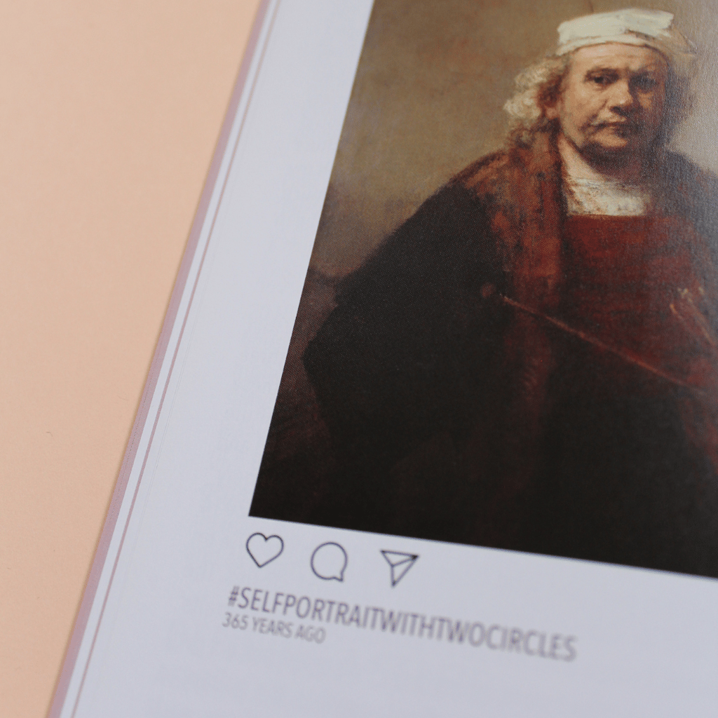 'Self portrait with two circles' by Rembrant