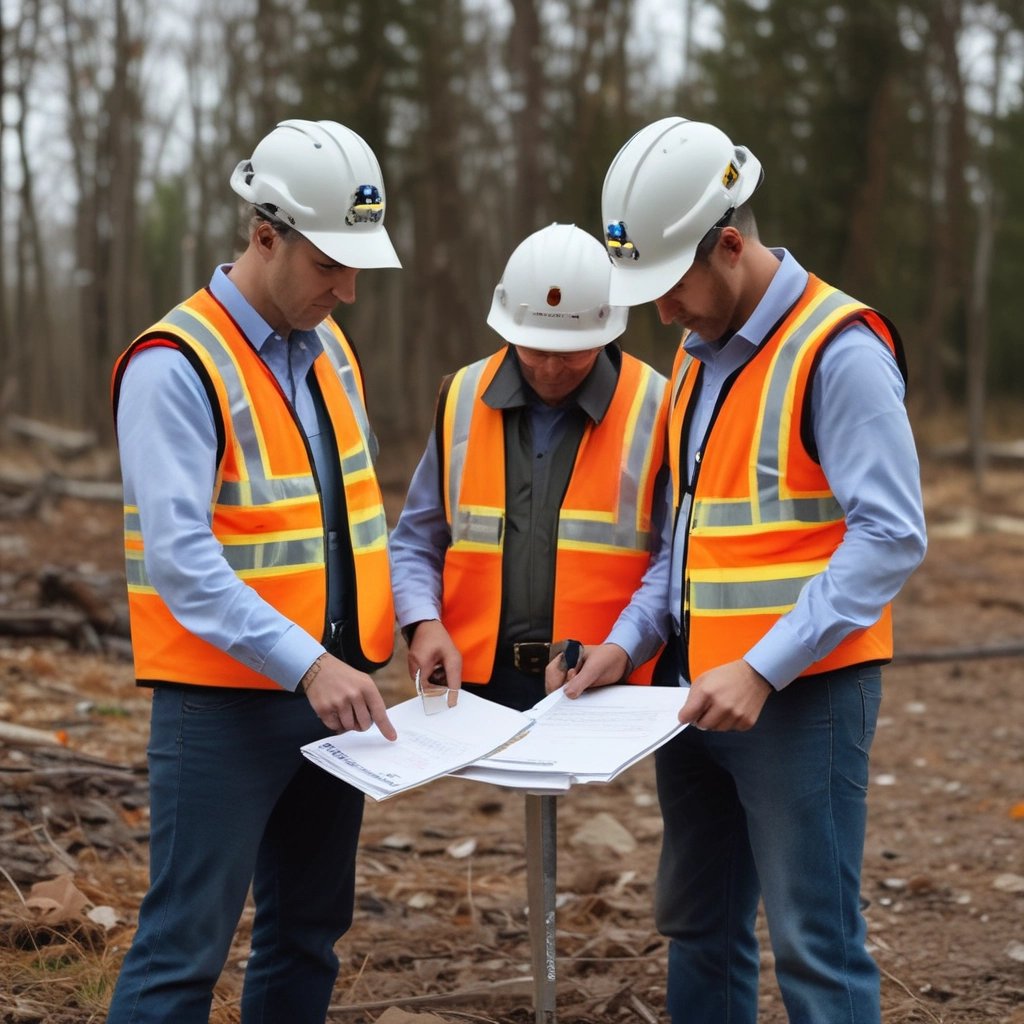 three men consulting