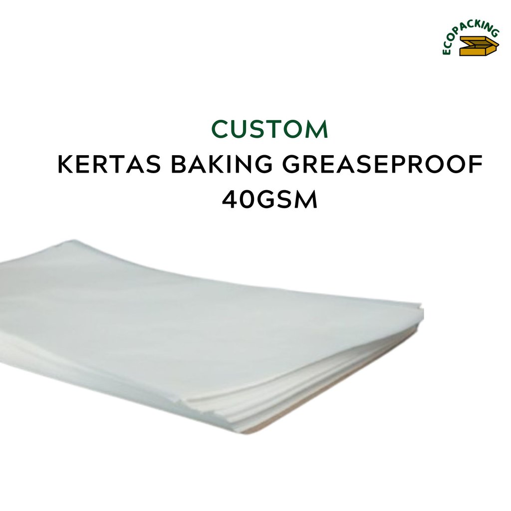 Kertas Baking Greaseproof 40gsm - ecopacking