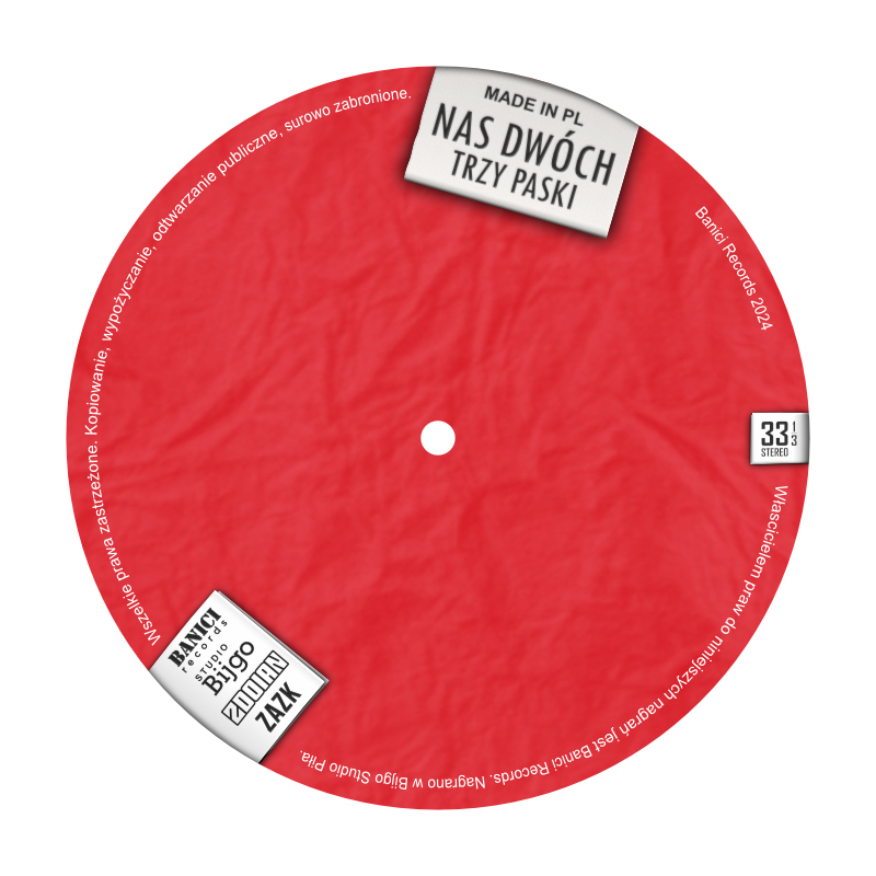 LP label design front