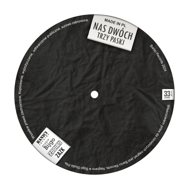 LP label design back