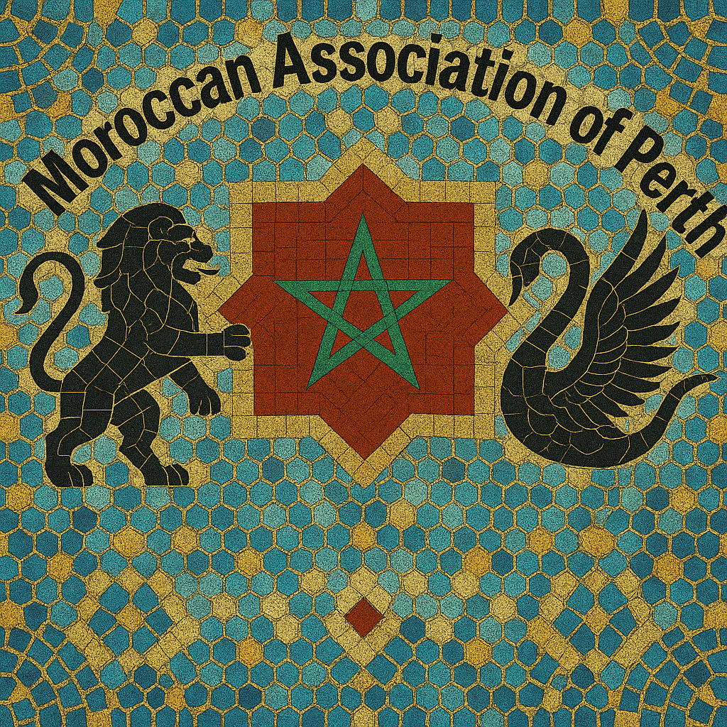 Moroccan Association of Perth Logo in Tile mode.