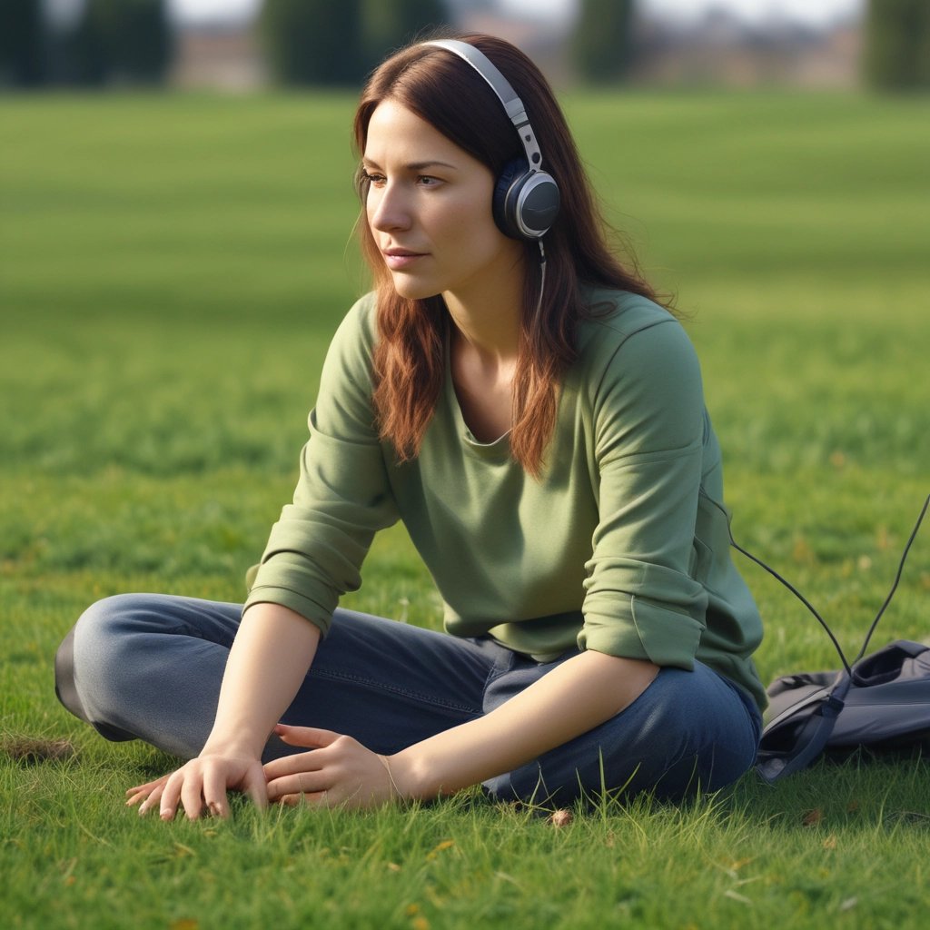 A serene morning scene with soft sunlight filtering through sage green leaves, evoking calm and balance.