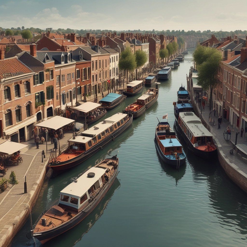 a large boat floating on top of a large body of water