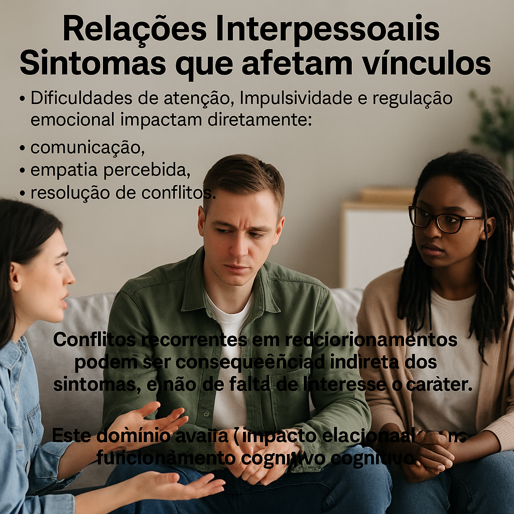relação interpessoal e o TDAH