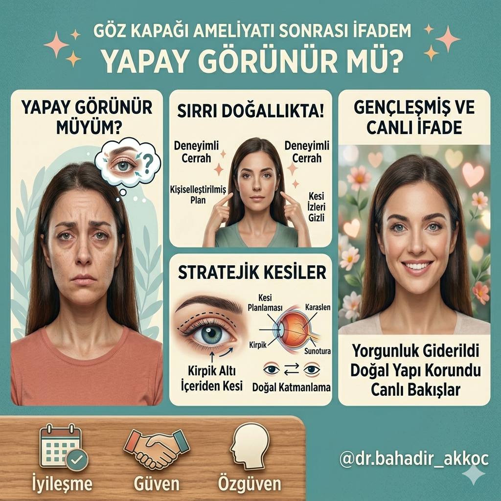 Göz kapağı estetiği-Dr. Bahadır Akkoç