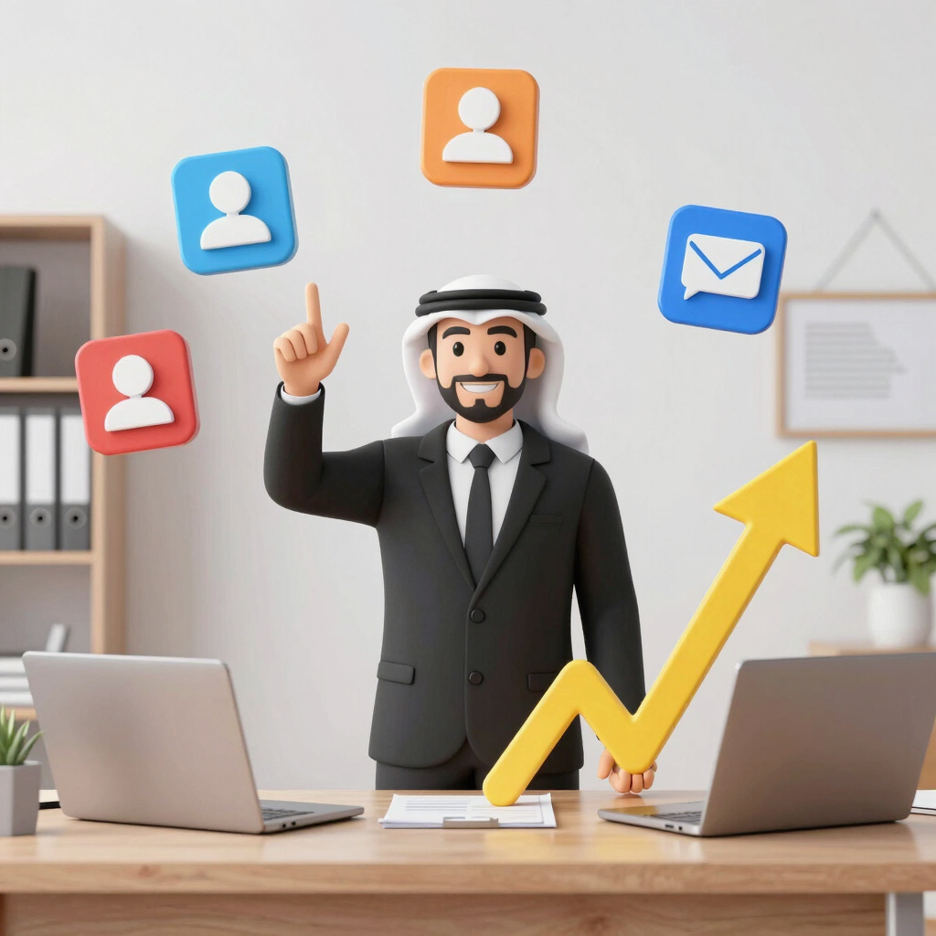 A professional lawyer discussing marketing strategies with a digital marketing expert in a modern office.