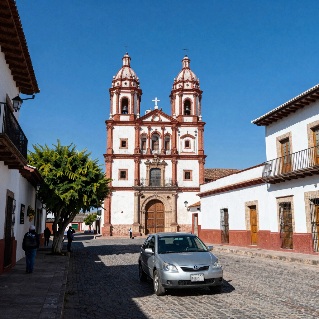 A sleek black sedan waiting outside an airport terminal with luggage nearby.