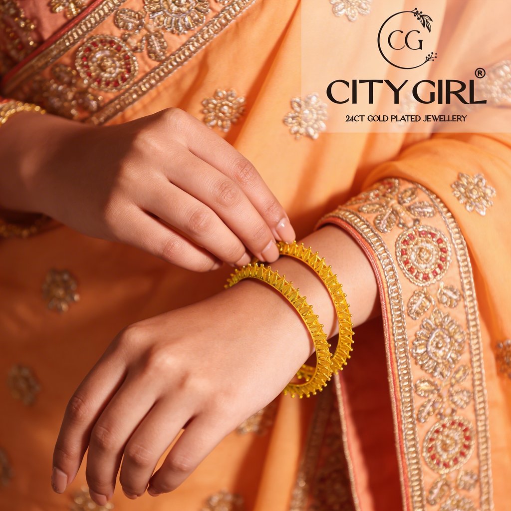 citybangles.in - Citgirl jewellery 18 Carat Gold plated Everyday wear bangle sets