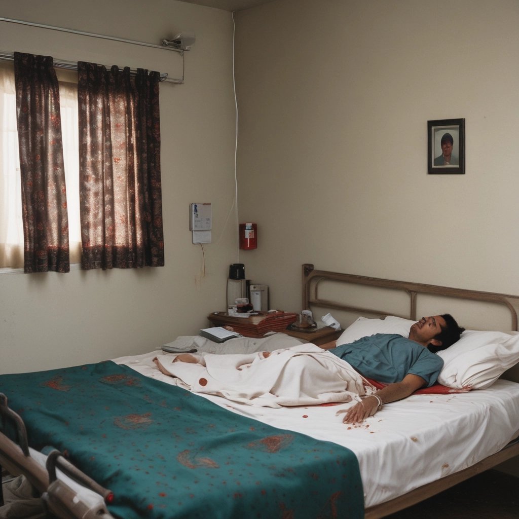 blue and white striped round textile