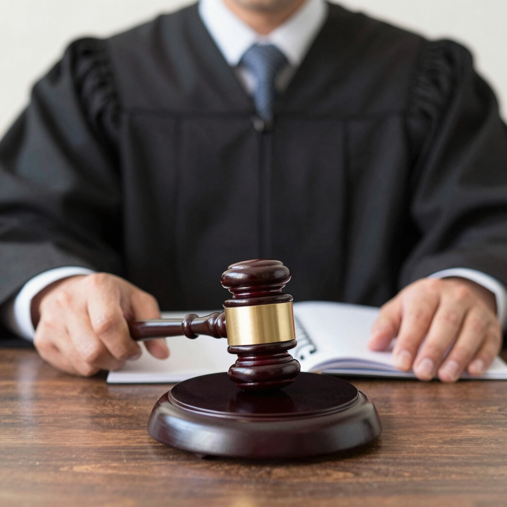 A professional stamping a document with an official apostille seal.