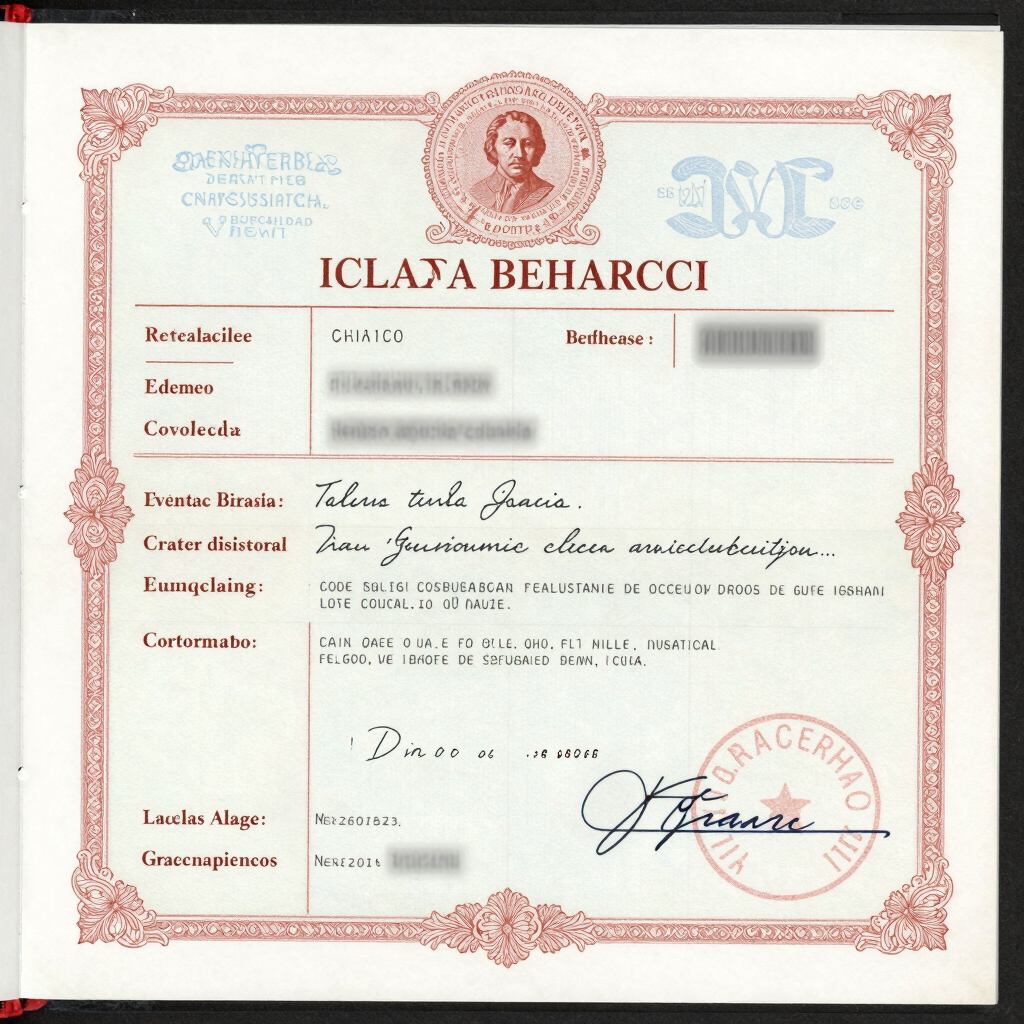 A professional stamping a document with an official apostille seal.