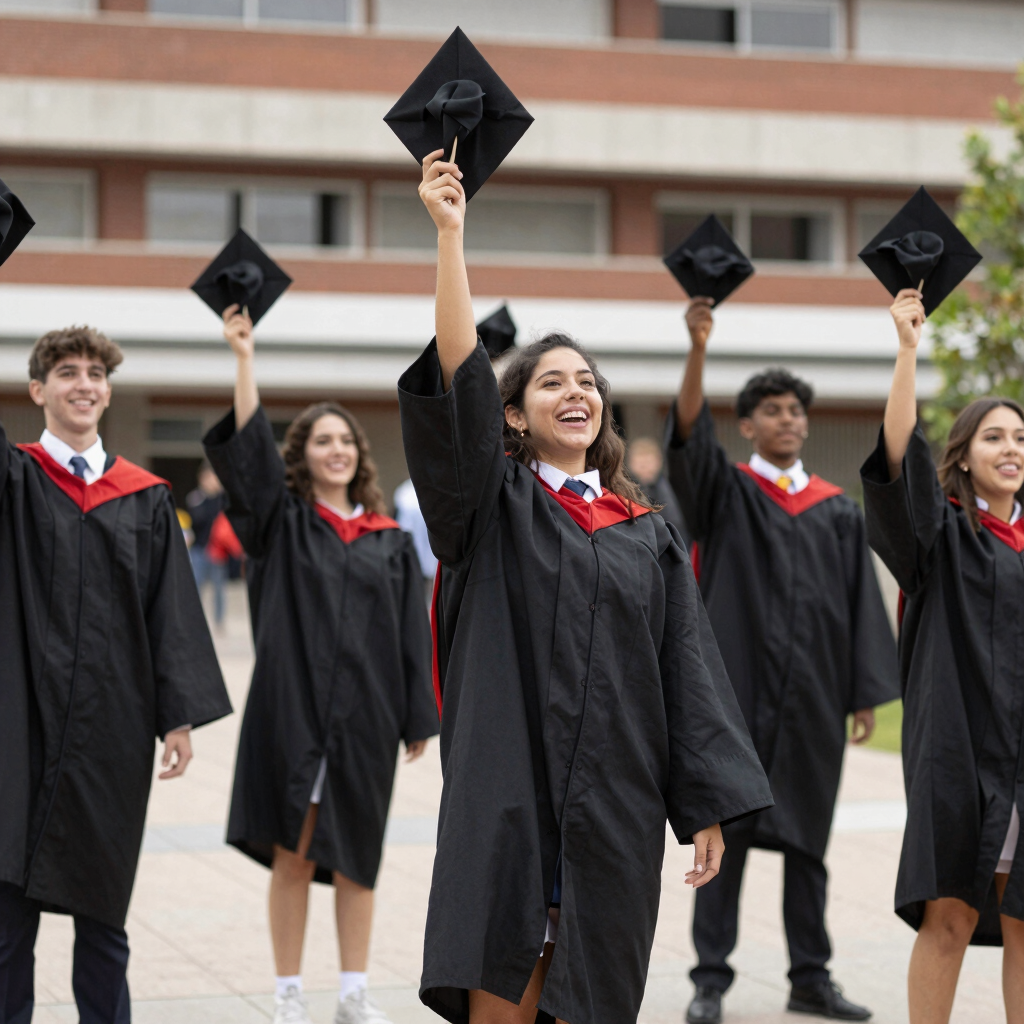 Close-up of hands holding official documents with stamps and signatures.