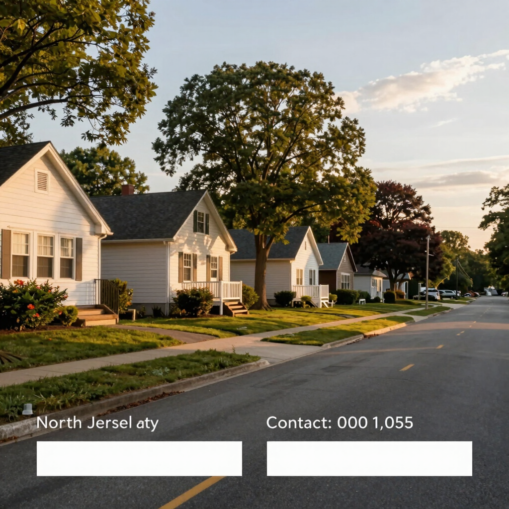 Professional photo of Eddie Oquendo smiling confidently in front of a North Jersey neighborhood.