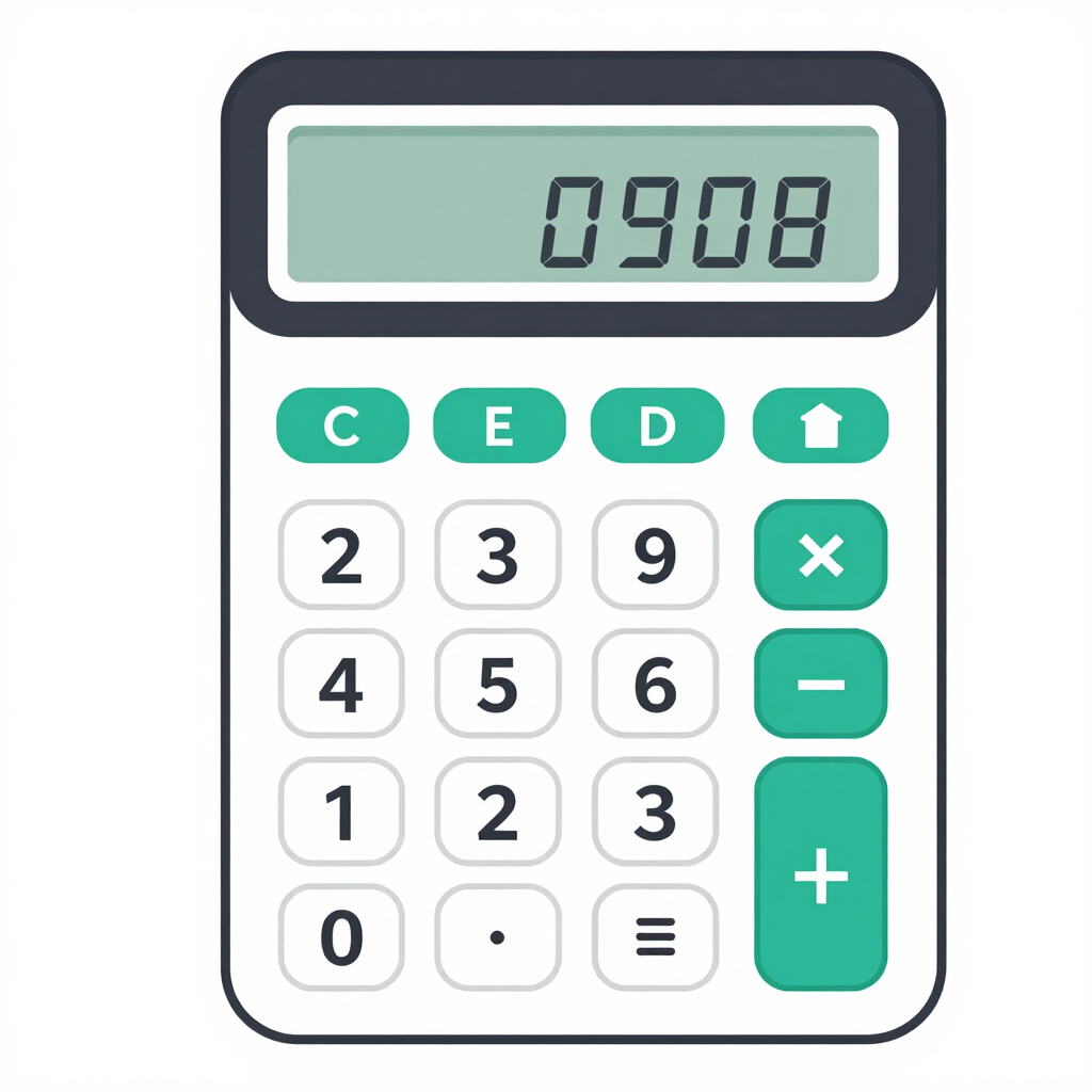 A sleek scientific calculator with a clear display and multiple function buttons