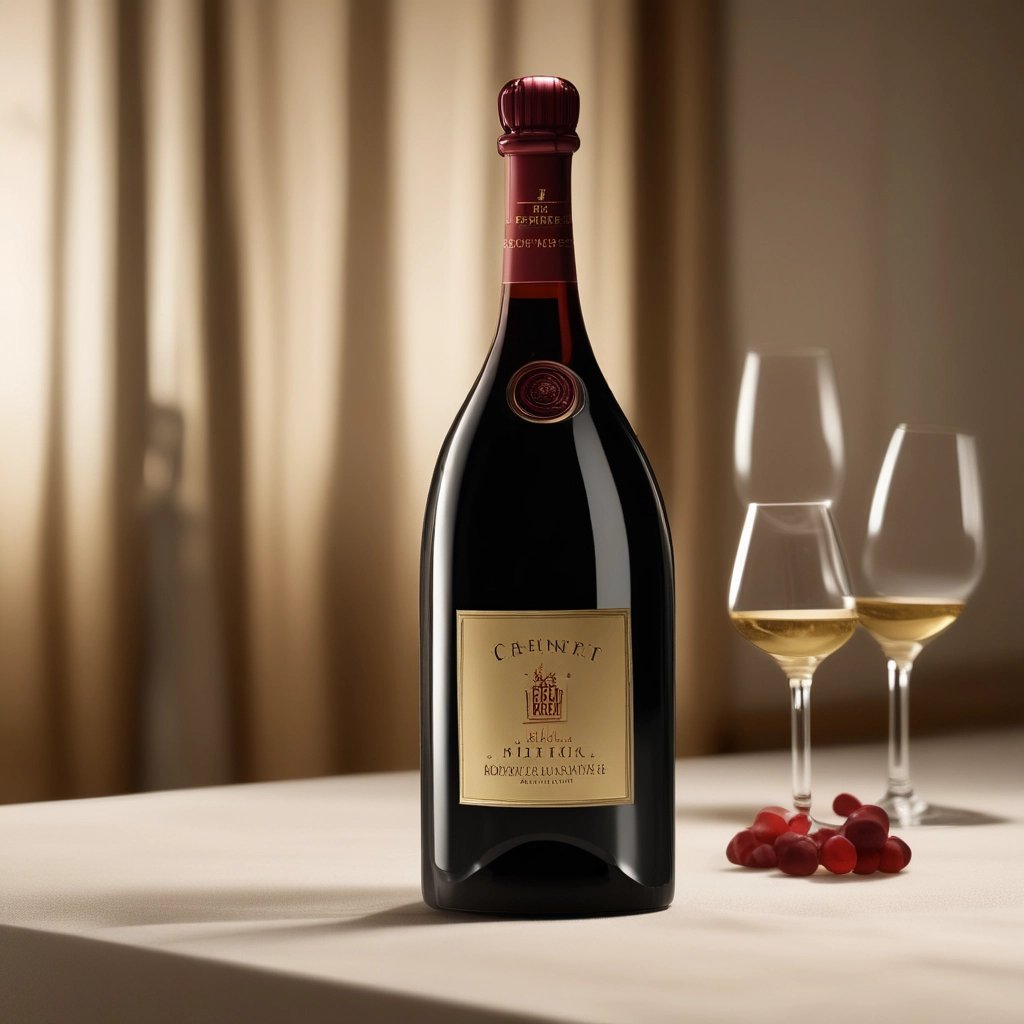 A cozy shop interior showcasing elegant bottles of wine and champagne neatly arranged on wooden shelves.