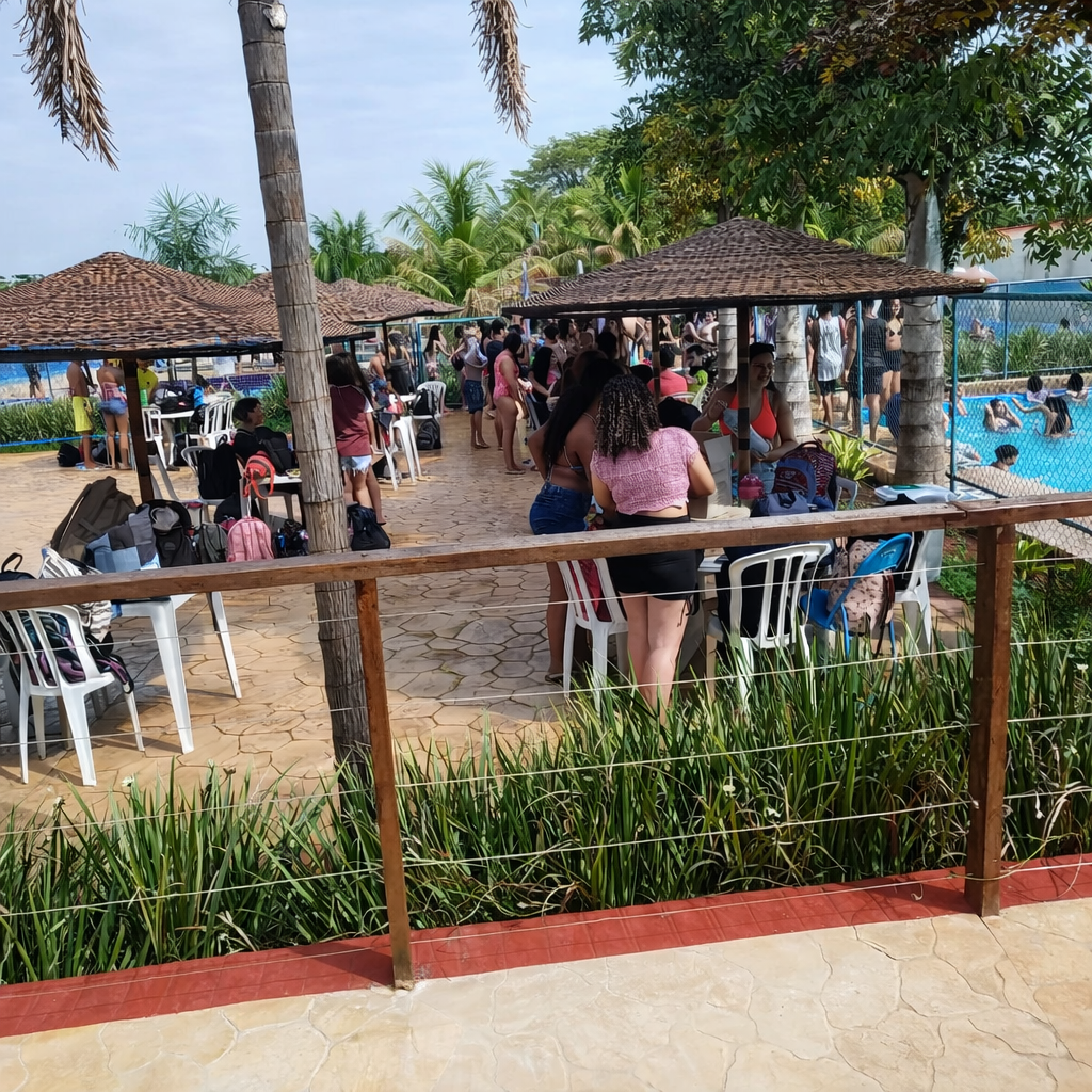 Entrada com comida e bebida (sem vidro) para escolas – Clube AQUA