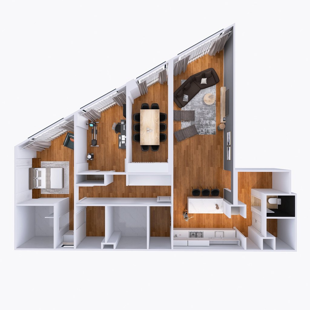 Visualización 3D y Amoblamiento Integral | Proyecto Casa Paroisienne