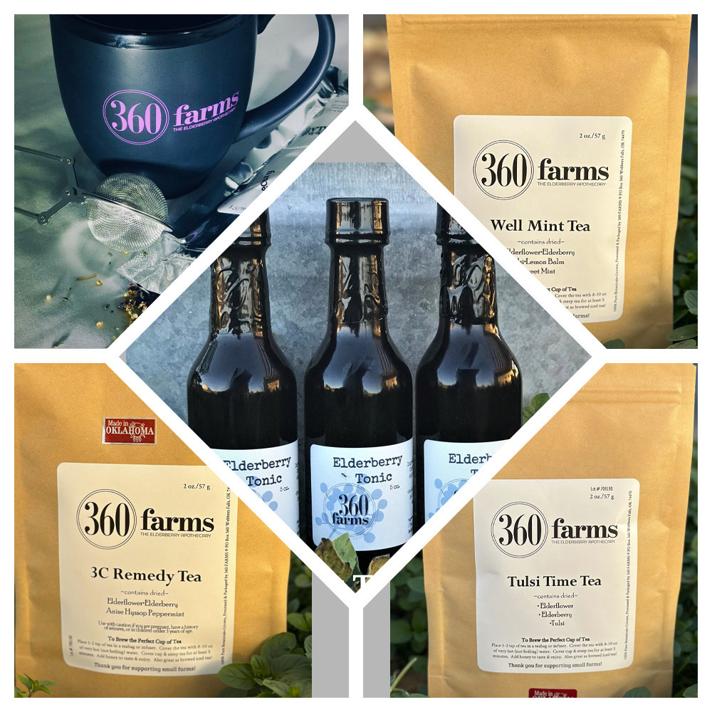 Elderberry tonic and tea blends
