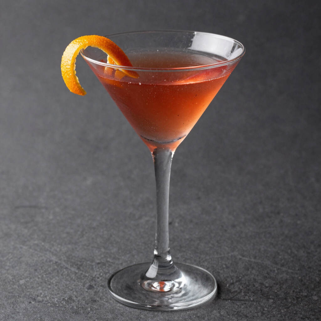 round clear cocktail glass on white surface