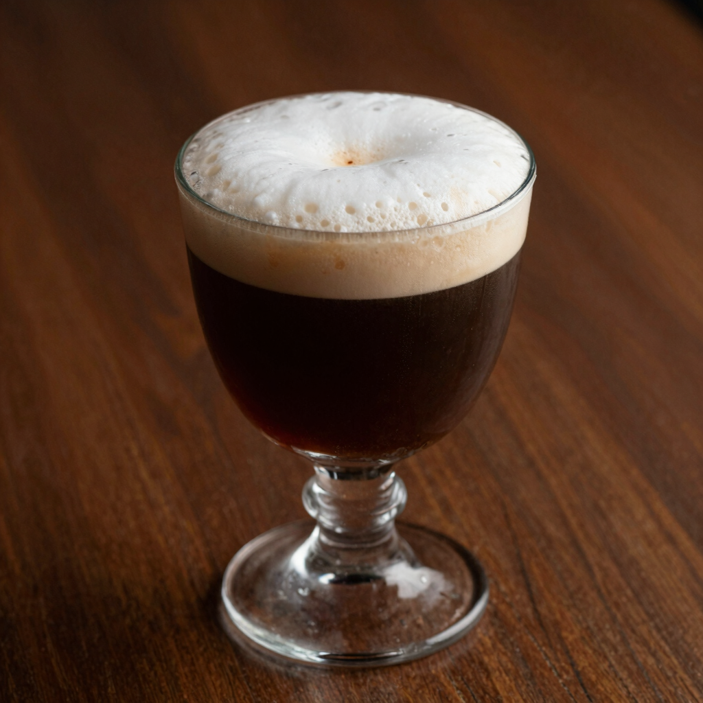 clear short stem glass on tabletop