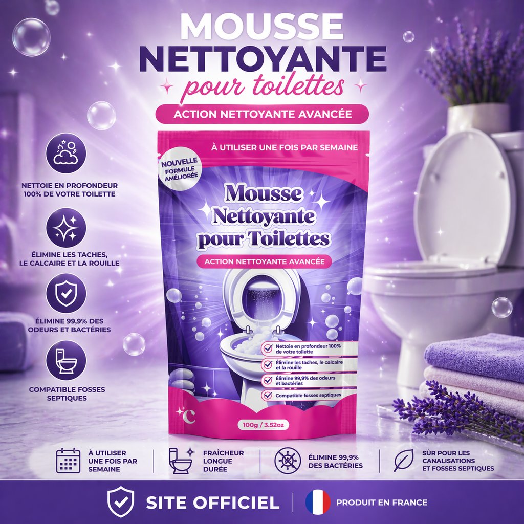 FizzClean Mousse Nettoyante pour Toilettes
