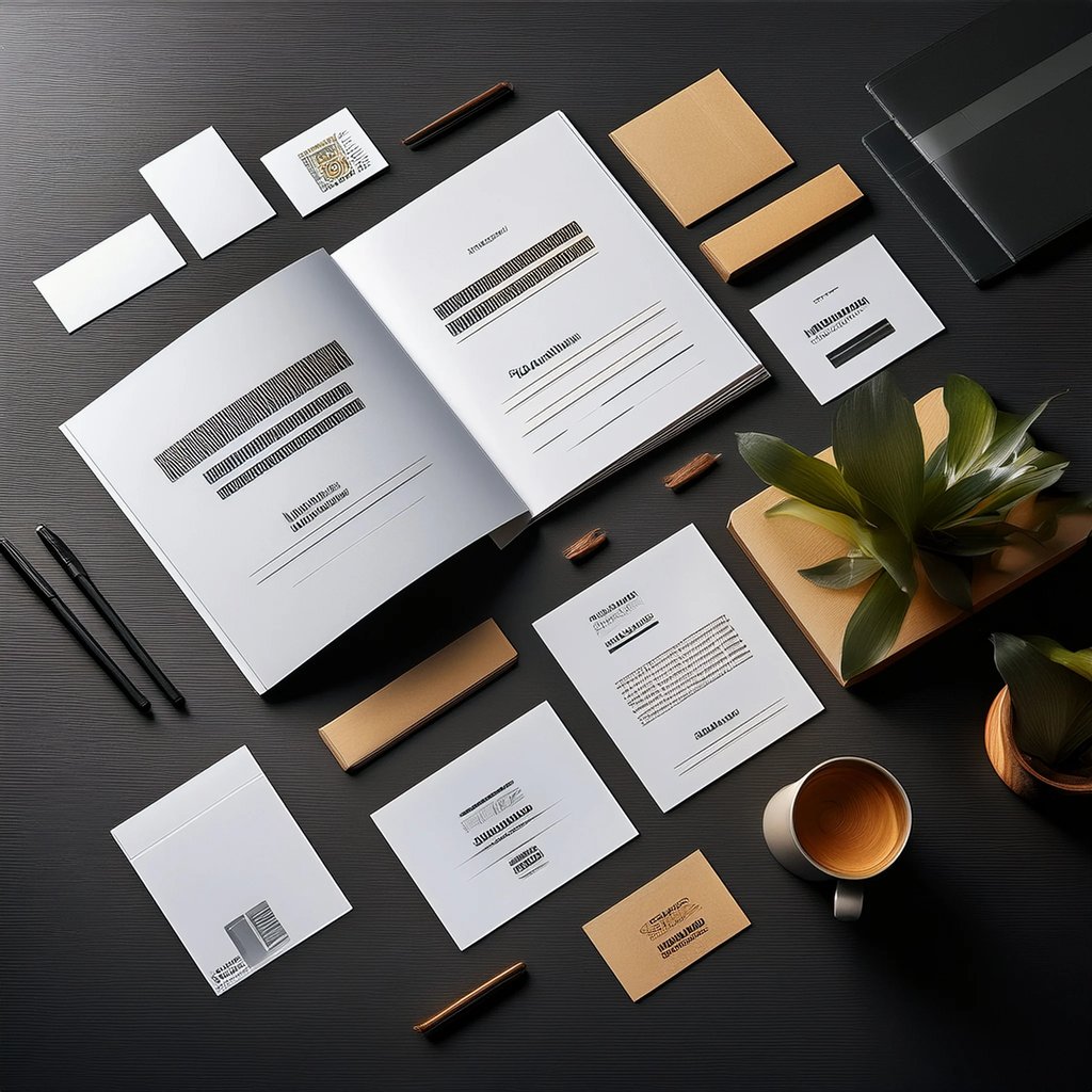 Supports de communication professionnelle : documents imprimés et identité visuelle