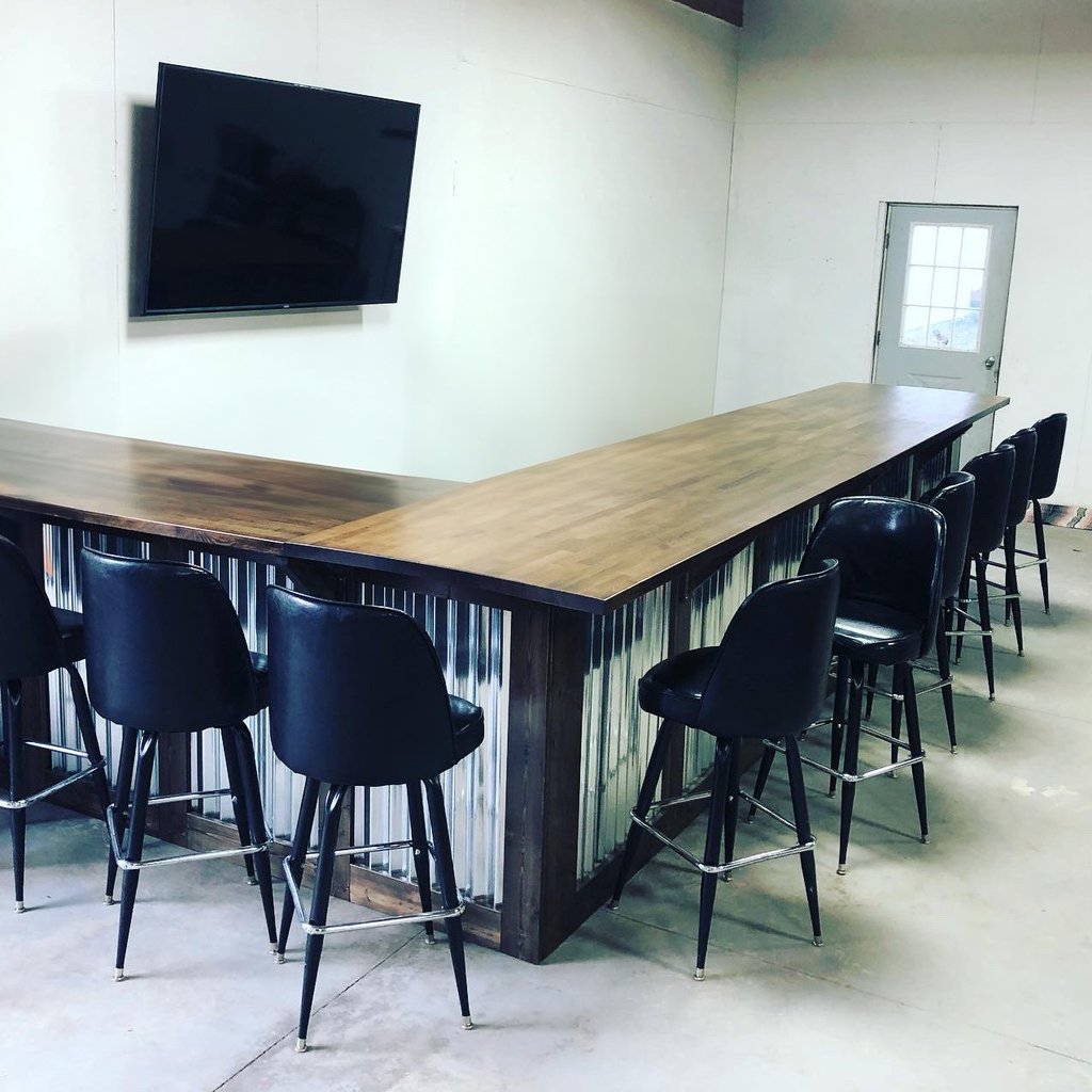 Custom wooden bar design