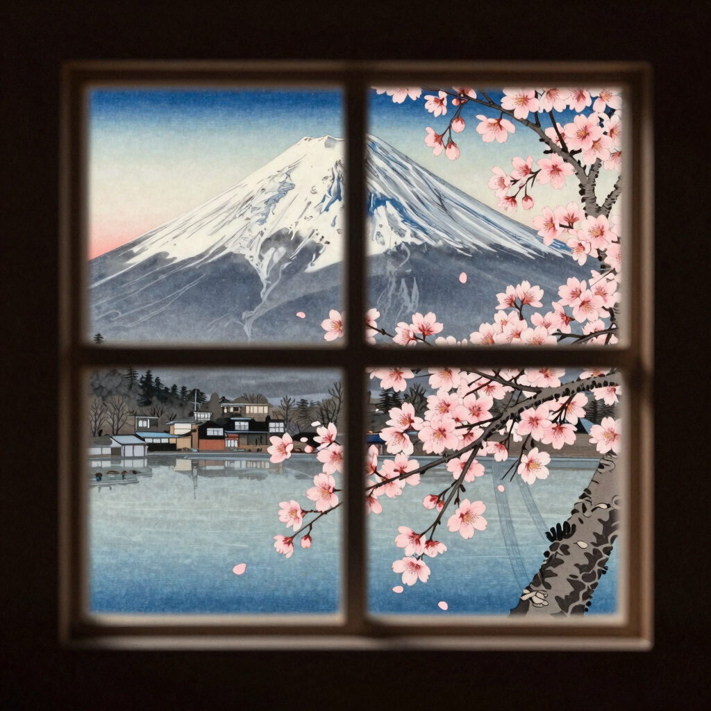 A cozy Japanese-inspired room with traditional decor and modern touches.