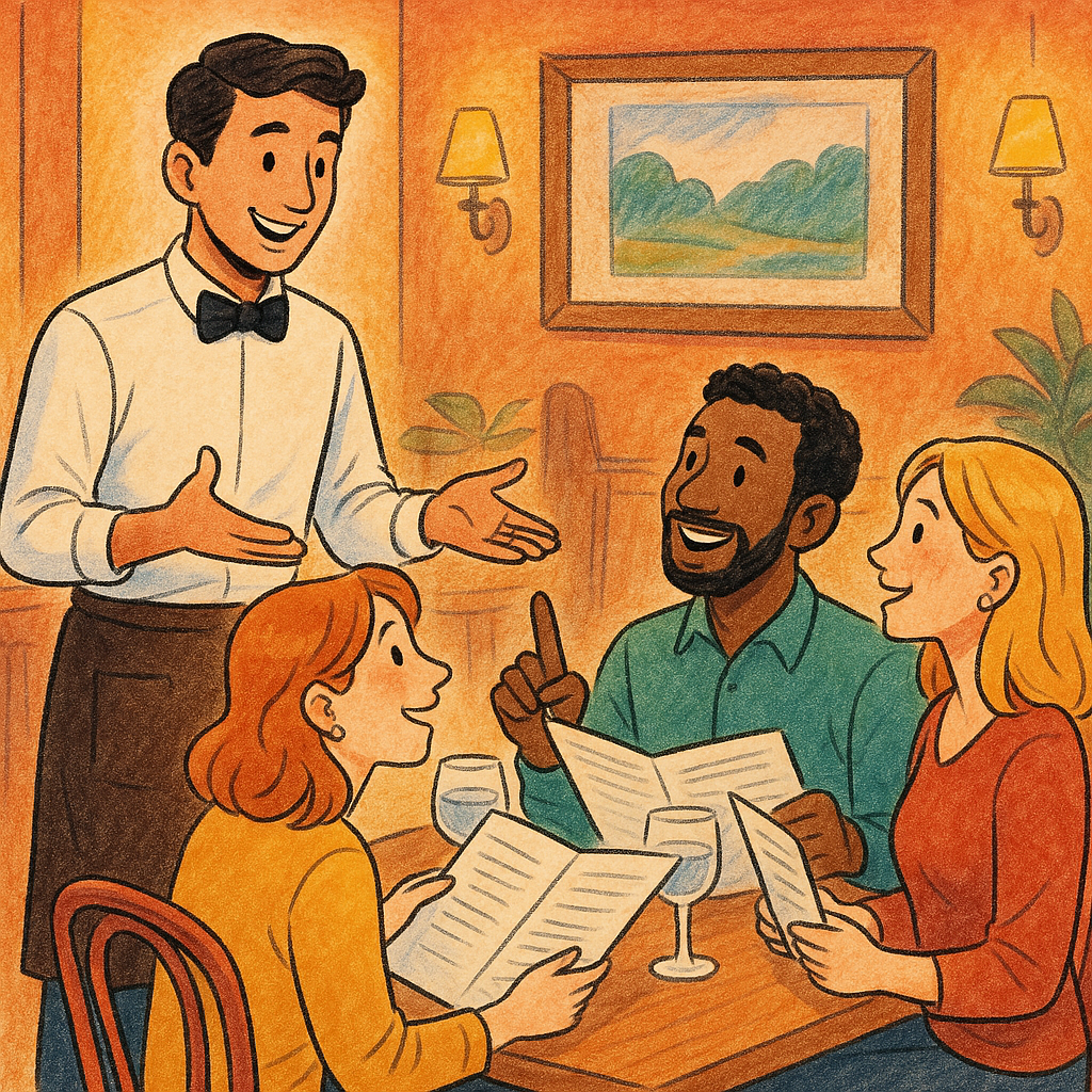 Ilustración en Hostelería, comunicación con clientes