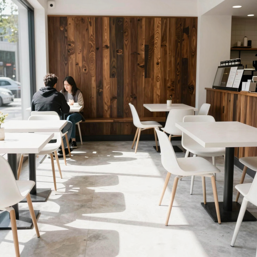 Warm, inviting interior of Haven Brew with soft lighting and comfortable seating.