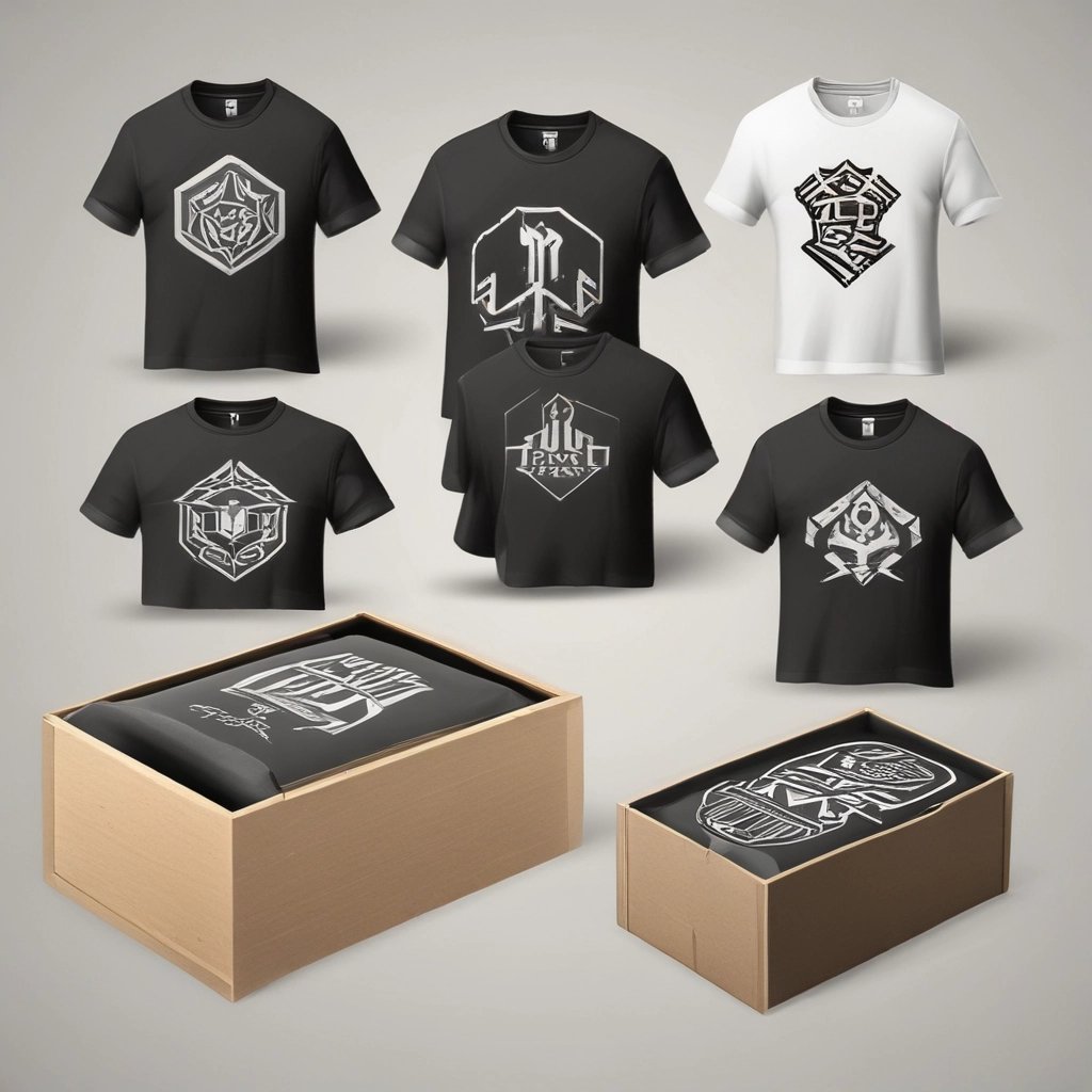 A vibrant workspace showing sketches and colorful packaging prototypes spread out on a wooden table.