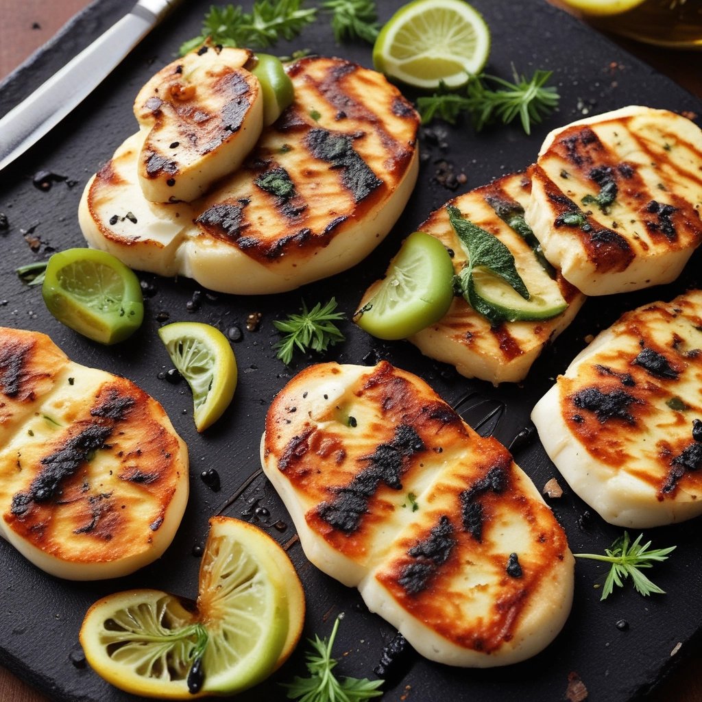 Close-up of sizzling charcoal-grilled dishes fresh from the kitchen.