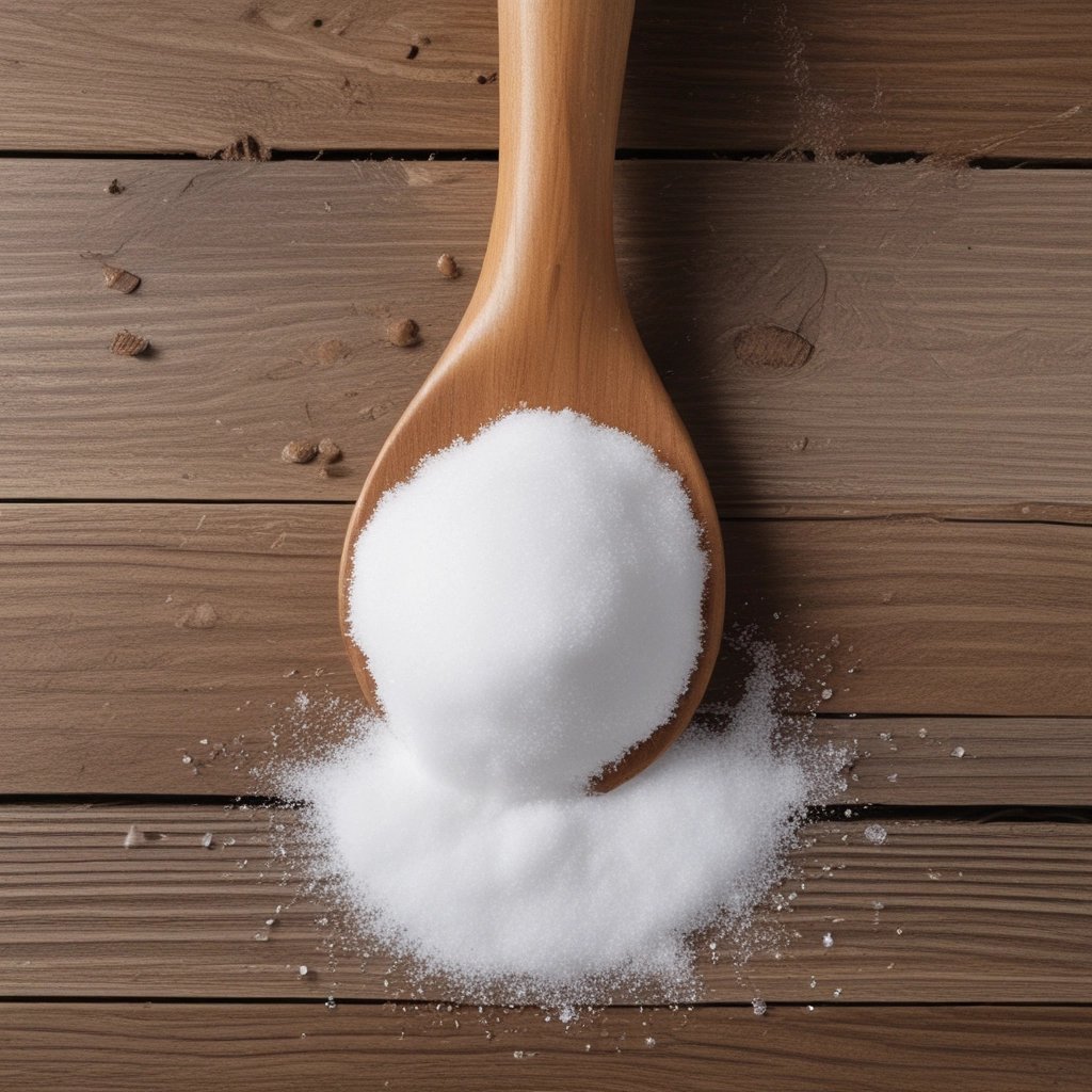 A bowl of sugar and two wooden spoons