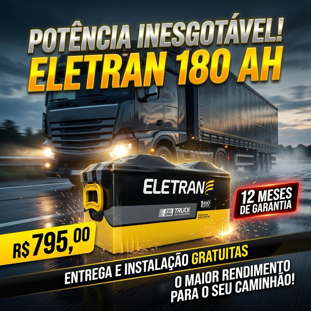 PROMOÇÃO ELETRAN 180 AH