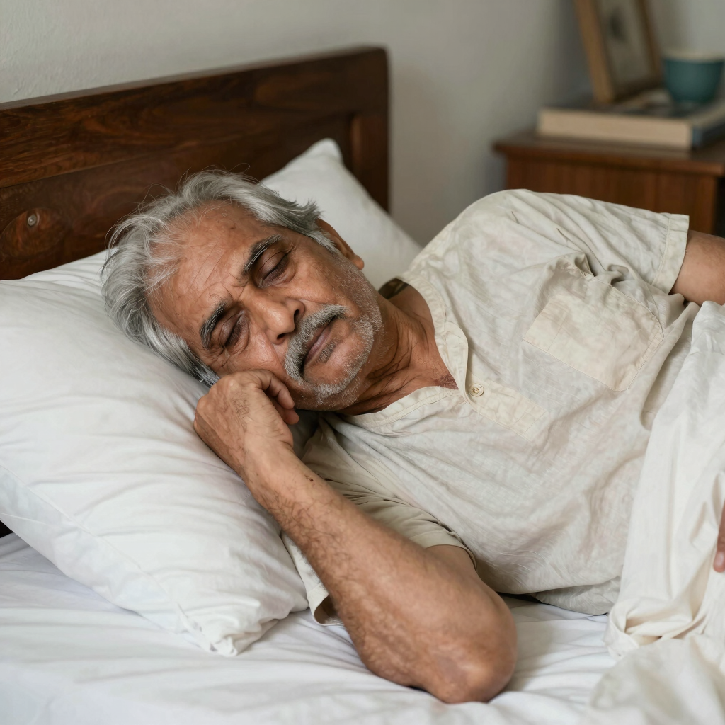An elderly person receiving physiotherapy support, smiling as they regain mobility with a therapist's encouragement.