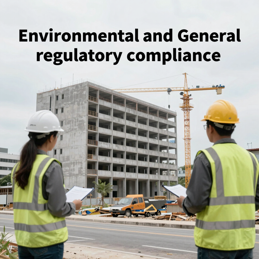 A serene outdoor scene showing land management consultation in progress with a diverse team.