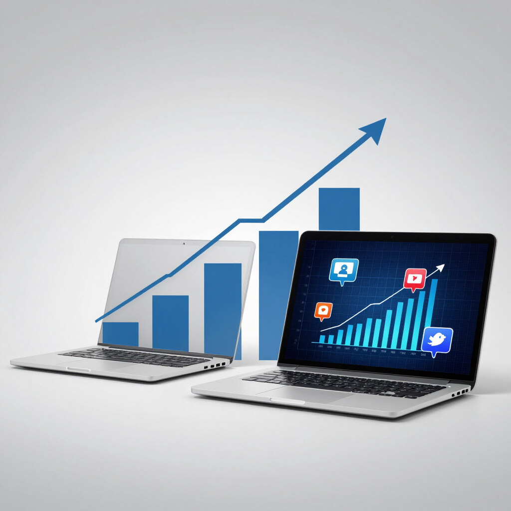 A vibrant photo of a social media influencer engaging with followers during a live event.