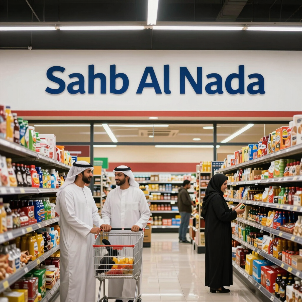 Detail shot of premium-quality fresh produce at Sahb Al Nada supermarket.