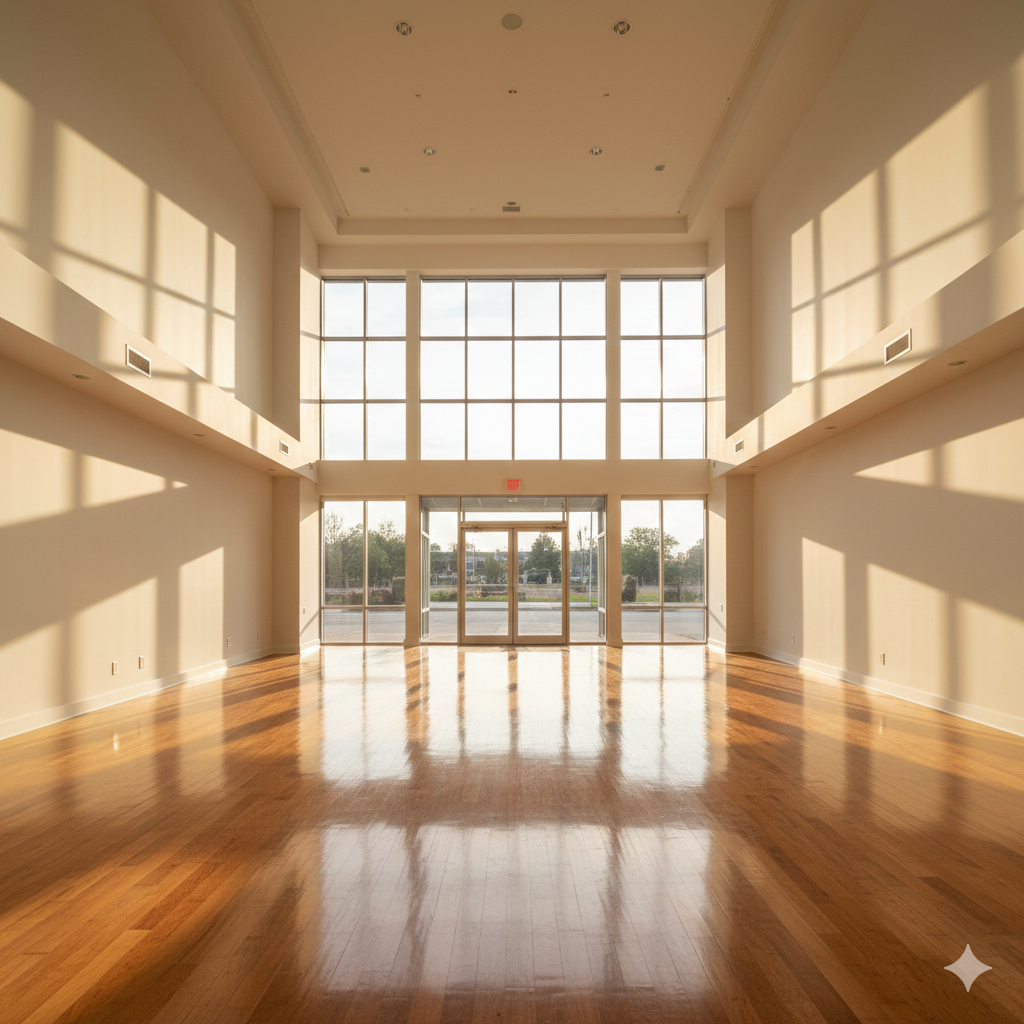 Inside an empty commercial space