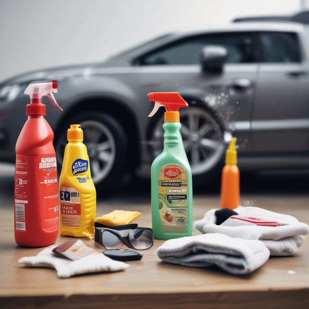 Close-up of a shiny car hood after a meticulous waterless wash.
