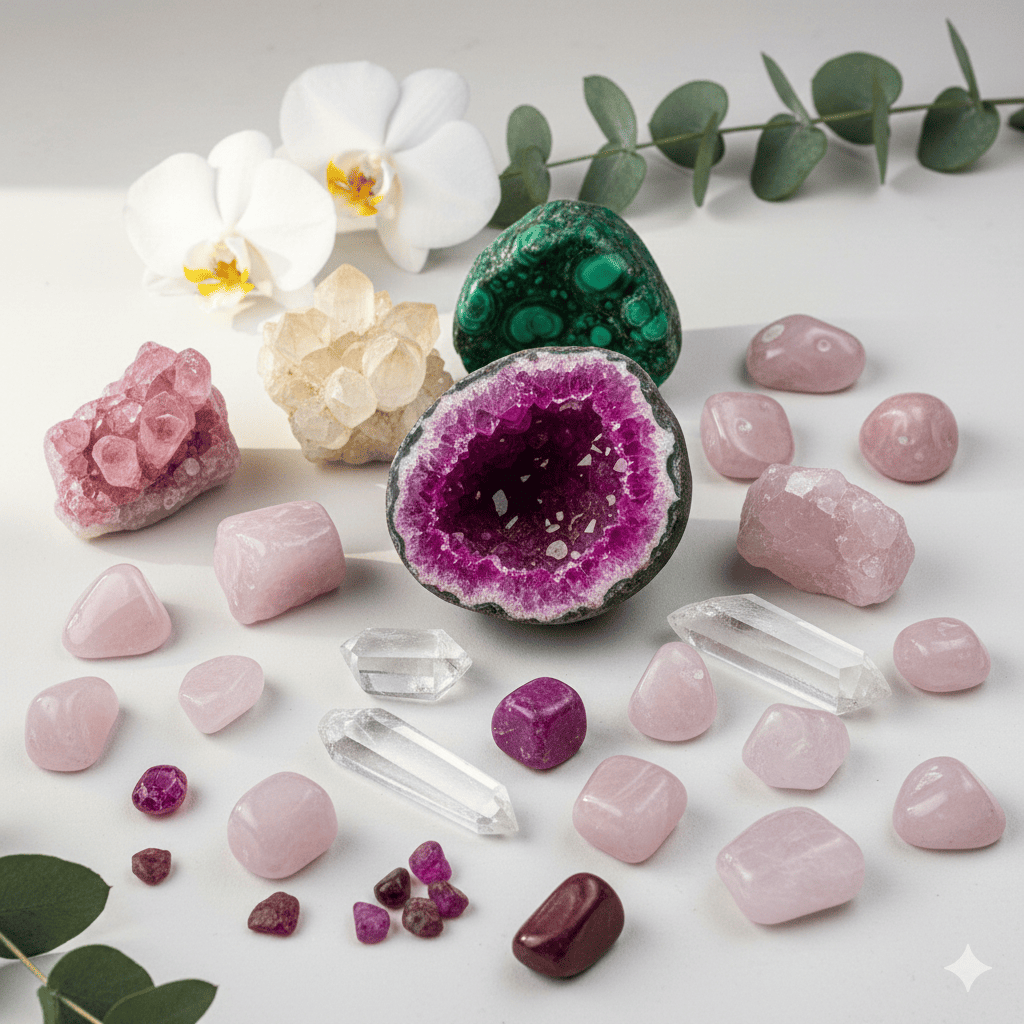 piedras rosas cuarzos 