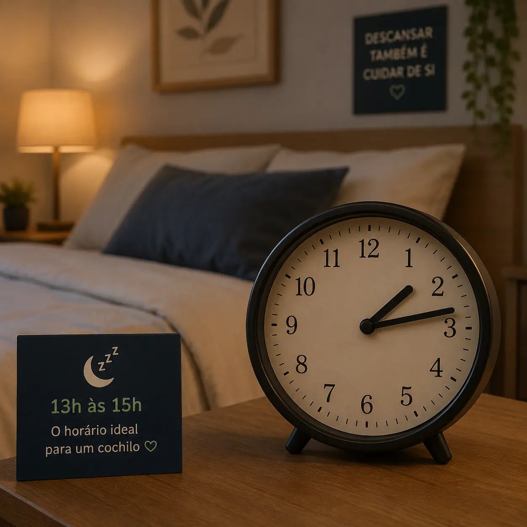 Analog alarm clock on a wooden nightstand next to a cozy bed, promoting healthy sleep habits.