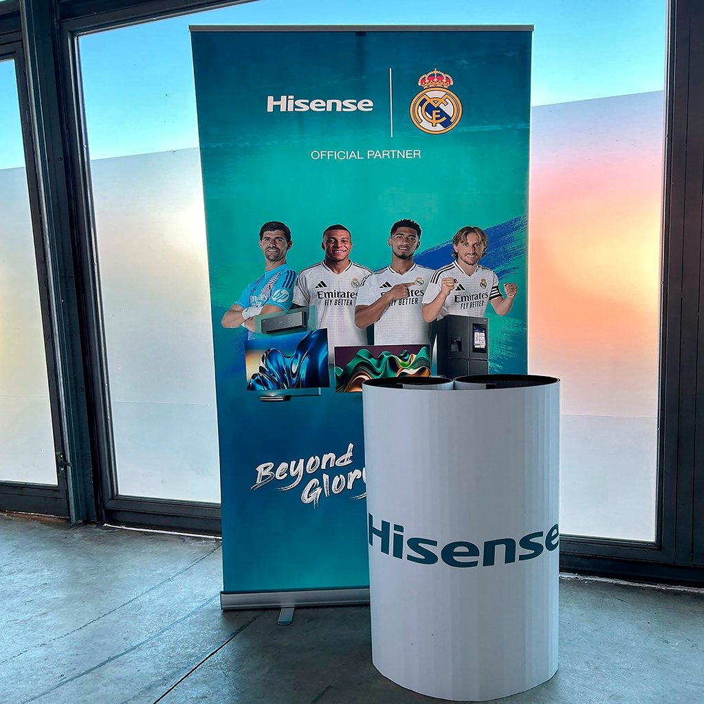 Punto de promoción portátil con roll up y mostrador portátil