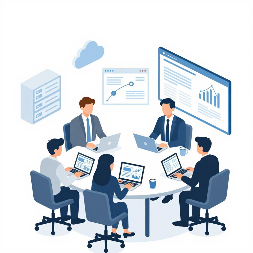 An abstract line art showing interconnected nodes representing solution design.