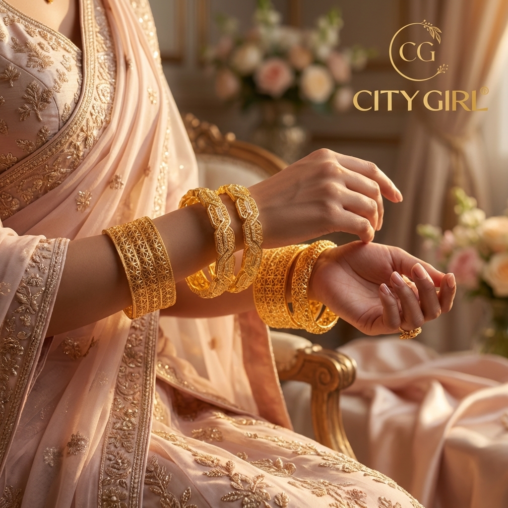 Guaranteed gold plated bangles India — premium handcrafted jewellery - Bridal Wear 