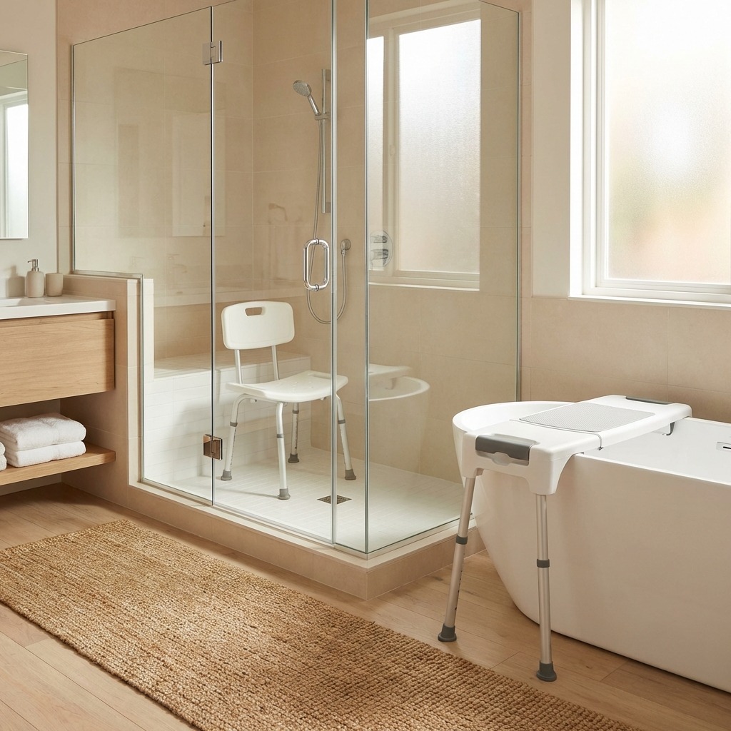 Shower chair and transfer bench 