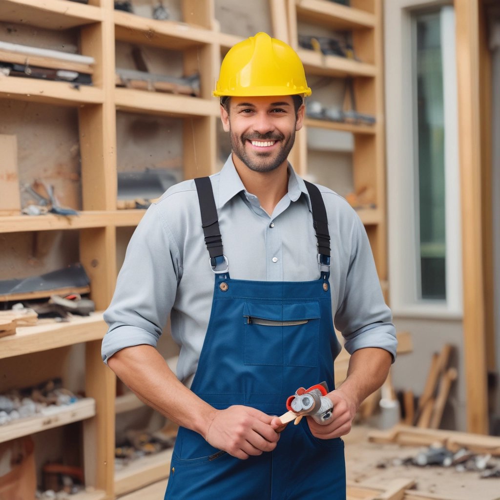 A professional image showing construction workers collaborating on a project.